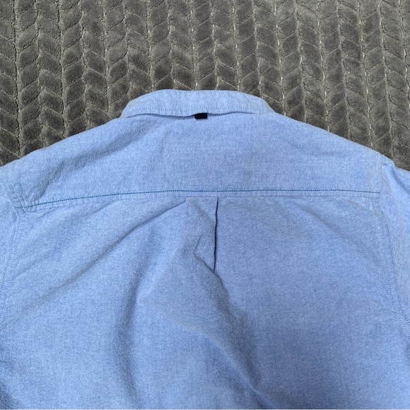 Descendant Of Thieves Shirt Mens Large Blue Long Sleeve Chambray Dres Ladro - Picture 6 of 14